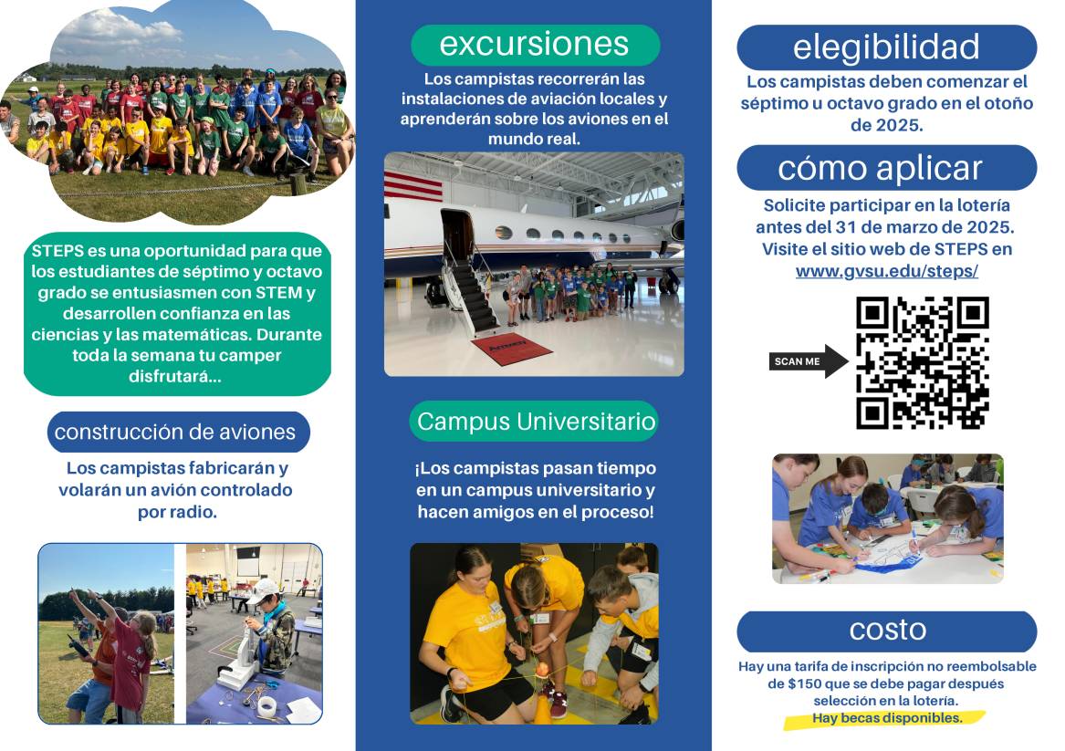 STEPS 2025 Spanish brochure Page 1